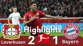 Leverkusen Vs Bayern 2-1 Bundesliga 2023 | Bundesliga Highlights