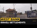 Driving through illegal Israeli settlements in occupied West Bank