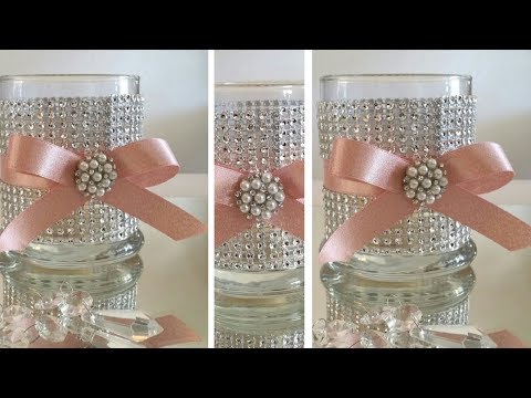 DIY | BLING CANDLE HOLDER DECOR DIY | BLING CANDLE HOLDER DECOR