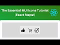 The Essential MUI Icon Tutorial (Exact Steps!)