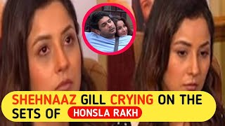 Shehnaaz Gill: 😭Crying On The Sets Of 'Honsla Rakh' Remembering Sidharth Shukla, #sidnaaz #bollywood