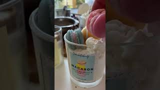 Macaroon embeds, dessert candles, candle making, handmade candles, cake candles