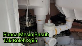 Punca Mesin Basuh Manual Tak Boleh Spin