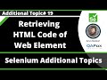 Retrieving HTML Code of the given Web Element using Selenium