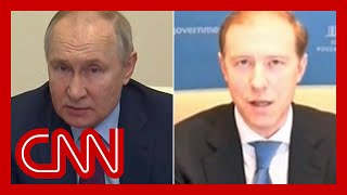 Putin gets angry and berates Russian official in public meeting