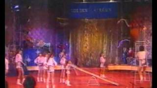 Circus women acrobatics group Акробаты с подкидной доской