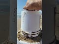 sandcastle wiggle your sand bucket water and sand mix together way better when wiggled beach