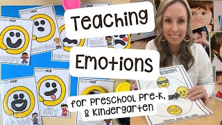 Teaching Feelings & Emotions to Preschool, Pre-K, and Kindergarten