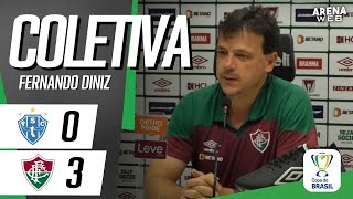 COLETIVA FERNANDO DINIZ | AO VIVO | Paysandu 0 x 3 Fluminense - Copa do Brasil 2023