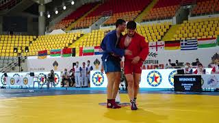 DVALASHVILI (GEO) VS  ZHDANOV (RUS). Juniors M 88 kg. European SAMBO Championships 2021