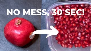 The Best & Easiest Way To Remove Pomegranate Seeds — No Mess, 30 Second Upside D