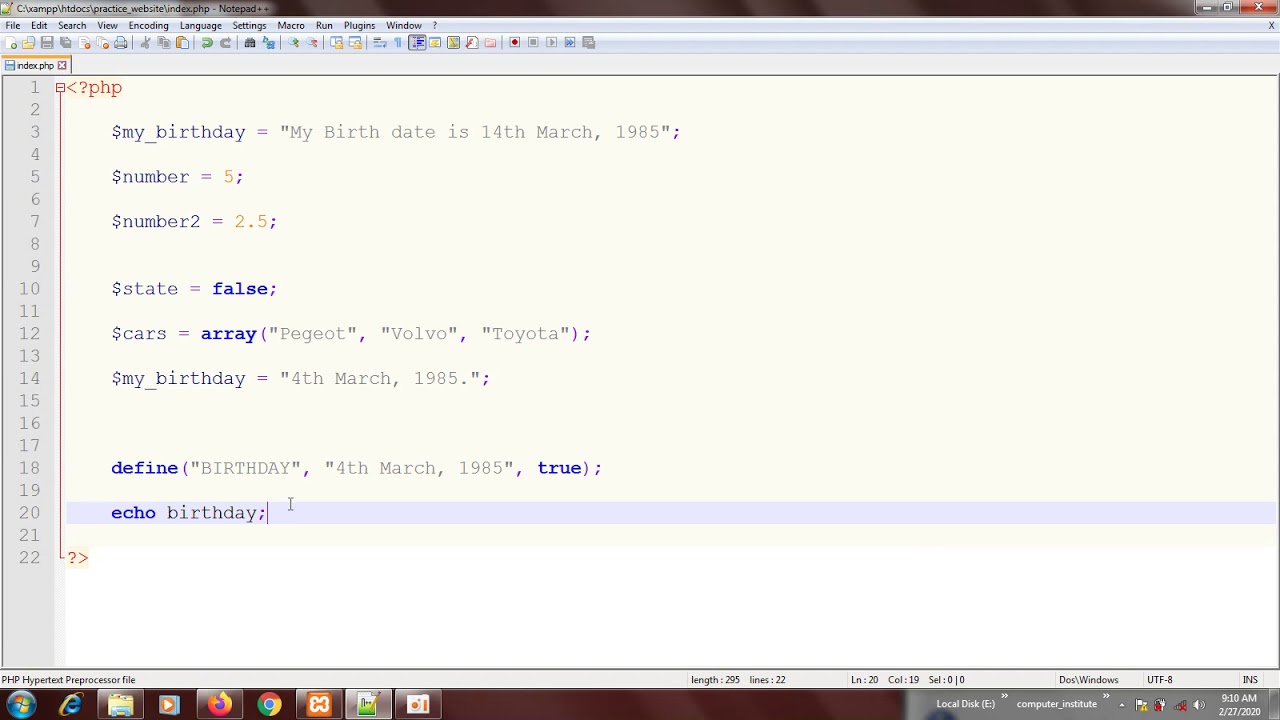 Php Tutorial Silopefish
