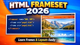 HTML Frameset Tutorial 2026 – Learn Frames, Frameset & Frameborder Easily