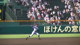 田中幹也（2年）東海大菅生【甲子園】試合前 準々決勝 2017年8月20日 中日ドラゴンズ ドラフト6位