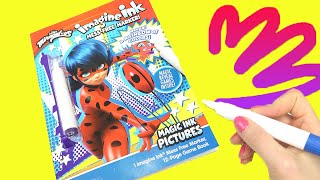 Miraculous Ladybug and Cat Noir Imagine Ink Activity Coloring Book with Magic Marker and Dolls