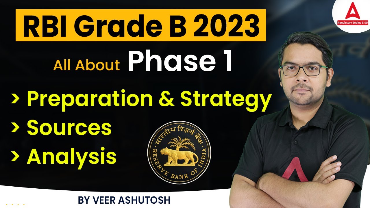 How To Prepare For RBI Grade B Exam Phase 1 | RBI Preparation ...