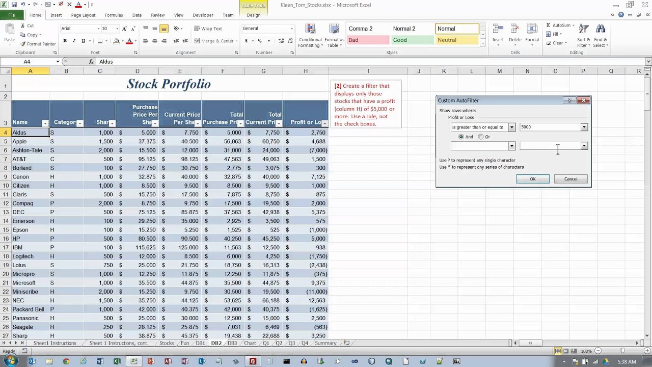 Excel 2010 Practice Test, Part 02 Of 2 - YouTube