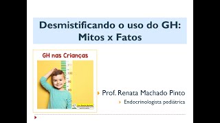 18 🩺- Desmistificando o uso do GH - Hormônio de Crescimento (p/ profissionais de saúde)