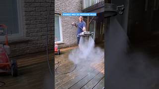 The easiest way to presure wash is with a surface cleaner #pressurewashing #pressurewash #tools #diy