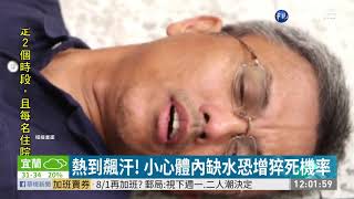 天熱流汗體內缺水 高溫猝死機率大增 | 華視新聞 20200725