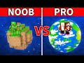 Mikey Family & JJ Family - NOOB vs PRO : Planet Survival Battle in Minecraft - Maizen