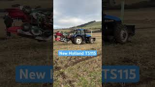 New Holland TS115 and Kverneland reversible plough