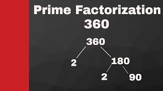 Prime Factorization of 360 and 62