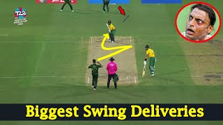 Top 10 😯Biggest Swing Deliveries in Cricket History Of All Times | Cricket Hub