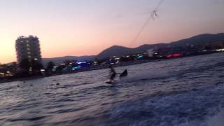 Nighttime Wakeboarding Outside Ushuaia, Ibiza