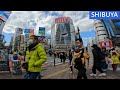 【4k】shibuya scramble intersection on holidays is full of people 渋谷・スクランブル交差点