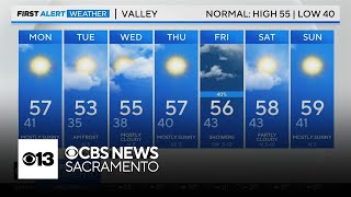 Northern California Monday weather forecast - Dec. 30, 2024