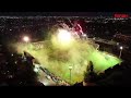 desde el drone de tiempo así fue el impactante recibimiento de los hinchas a desamparados