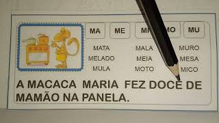 REFORÇO DE LEITURA COM O PROFESSOR CLÁUDIO ENSINANDO..