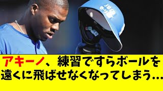 中日アキーノ、練習でもボールを遠くに飛ばせなくなってしまう【中日ドラゴンズ/立浪監督】