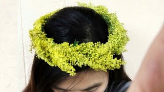 DIY มงกุฎดอกไม้  มงกุฎดอกหญ้า รับปริญญา ปัจฉิม