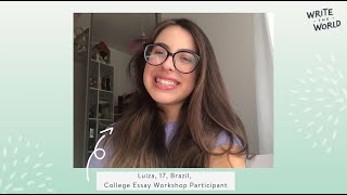Write the World Virtual Writing Workshops: College Application Essay Program