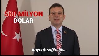 İBB'DEN 580 MİLYON DOLARLIK KAYNAK #İBB #Ekremimamoğlu #dolar