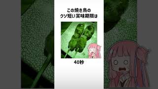 食べ物関する面白い雑学part111【ボイスロイド解説】#shorts