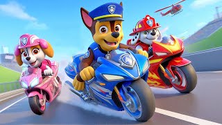 Paw Patrol Ultimate Rescue | CHASE \u0026 MARSHALL Are In A Race! Who Will Win? | Rainbow 3