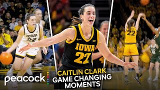 10 Most Watched Caitlin Clark Moments This Season | Journey to NCAA Women’s All-Time Scorer