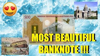 Armenia 500 Dram with folder| Beautiful Banknotes of world!!