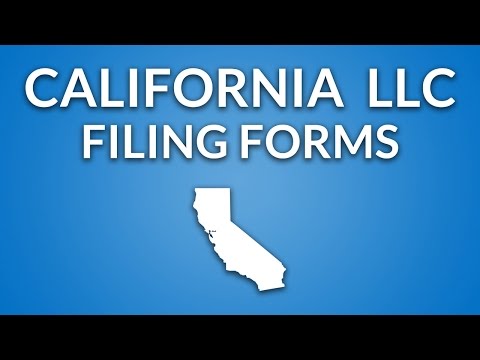 California LLC - Formation Documents California LLC - Formation Documents