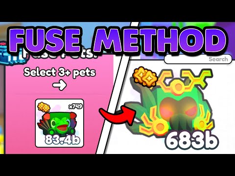 The BEST FUSE METHOD To Get BEST PETS In PET SIMULATOR 99!