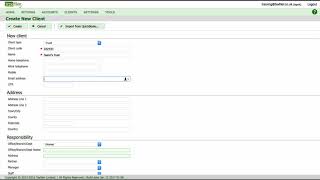 Taxfiler Tutorial Creating a trust client