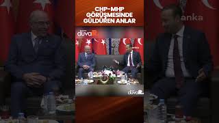 MHP-CHP bayramlaşmasında komik anlar: 'Hocam hepsi kilo yapıyor... Senin öyle bir problemin yok...'