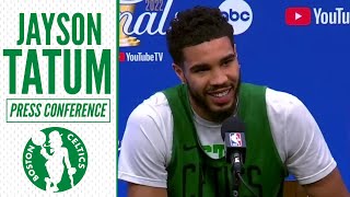 Jayson Tatum on NBA Finals Trash Talk, Physicality | Celtics Practice