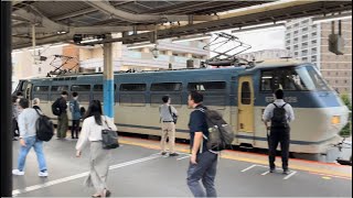 【コンテナ満載！】JR貨物EF66形100番台128号機＋コキ18B（両）が北朝霞駅2番線を通過するシーン（4093レ・吹A9・コンテナ輸送）2024.10.25