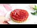 strawberry rose tarts