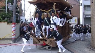 平成２８年 岸和田だんじり祭 試験曳き S 字２ 上町