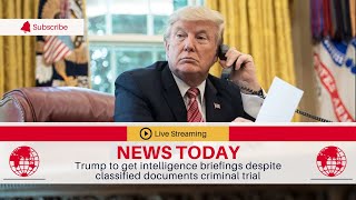 🛑 Trump to get intelligence briefings despite classified documents criminal trial | TGN News